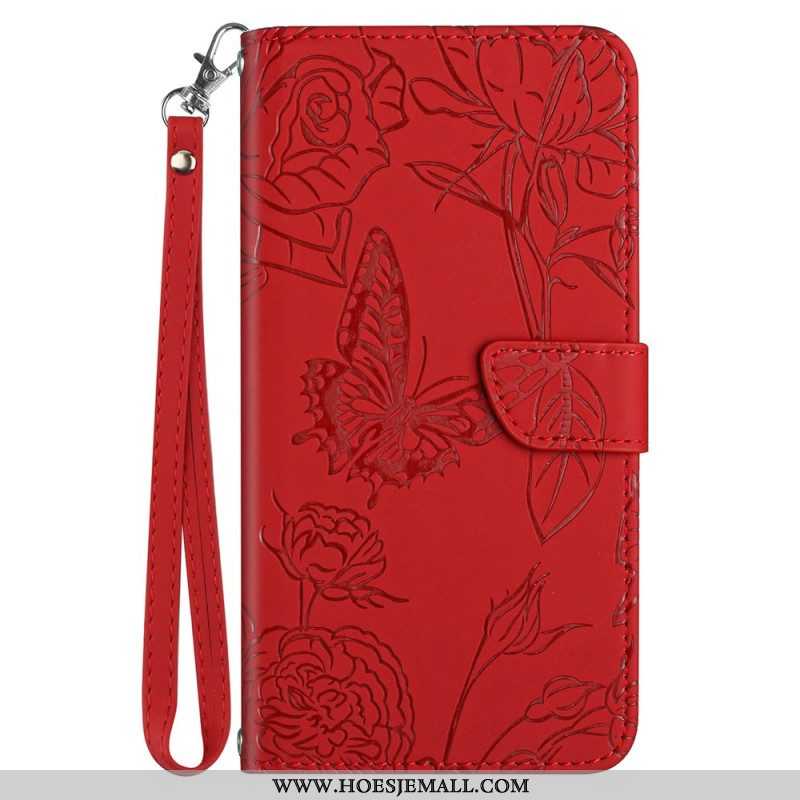 Folio-hoesje voor Oppo Reno 8 Vlinders Met Lanyard