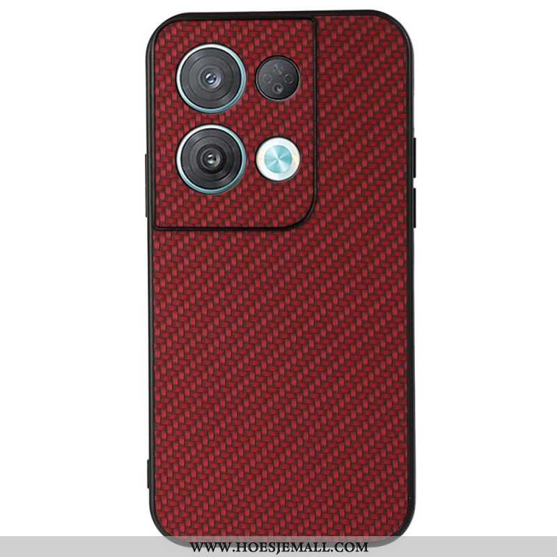 Hoesje voor Oppo Reno 8 Koolstofvezel