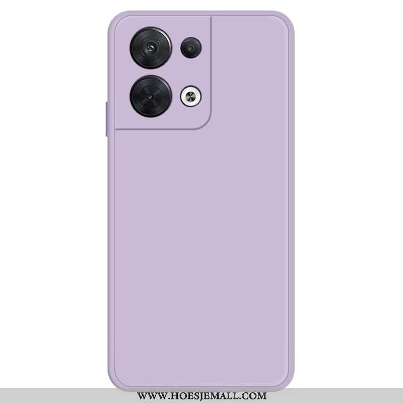 Hoesje voor Oppo Reno 8 Interieur Van Siliconen Microvezel