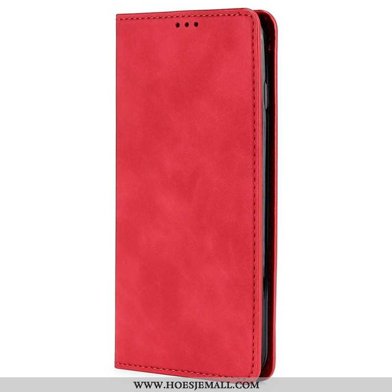 Bescherming Hoesje voor Oppo Reno 8 Folio-hoesje Leer-effect