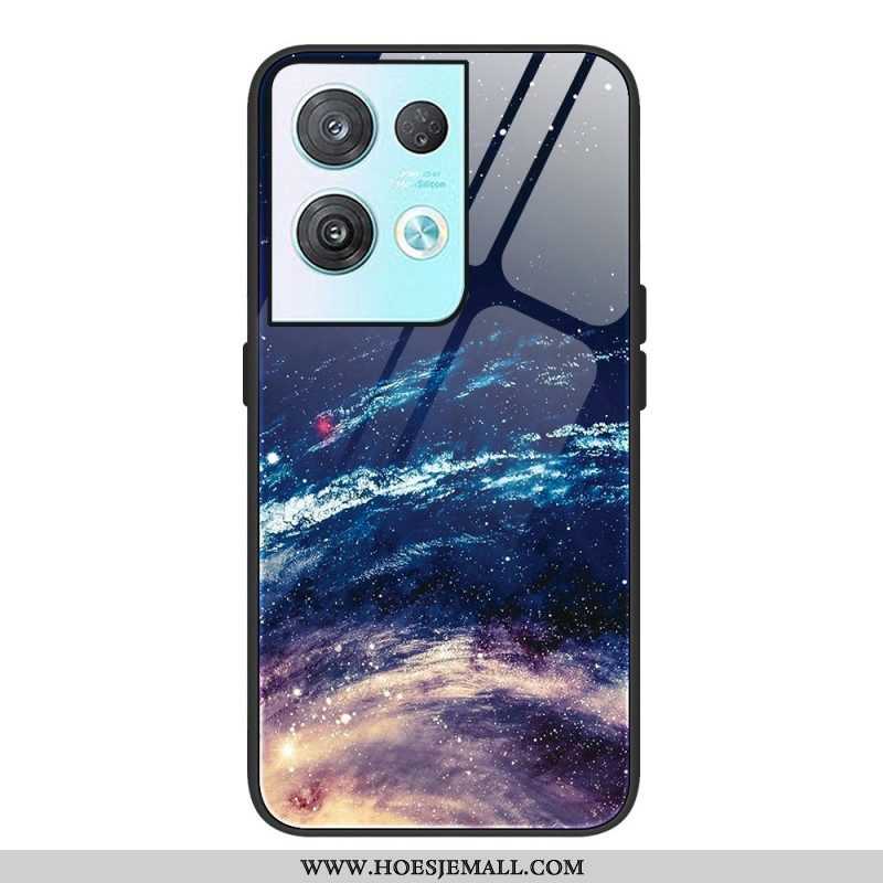 Hoesje voor Oppo Reno 8 Pro Ruimte Gehard Glas