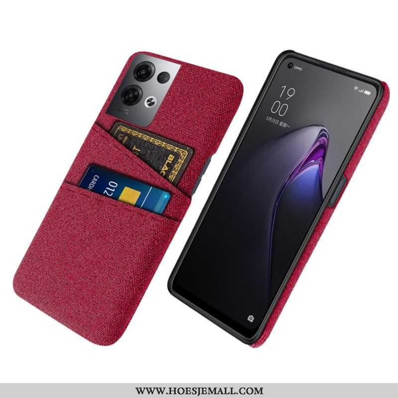 Hoesje voor Oppo Reno 8 Pro Doek Voor Kaarthouders