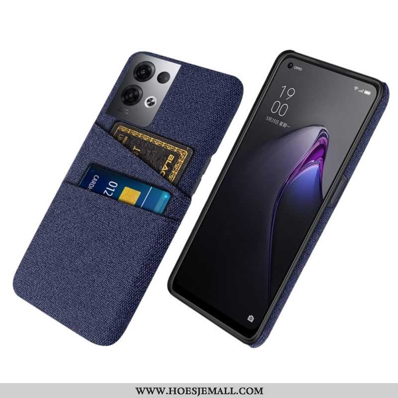 Hoesje voor Oppo Reno 8 Pro Doek Voor Kaarthouders