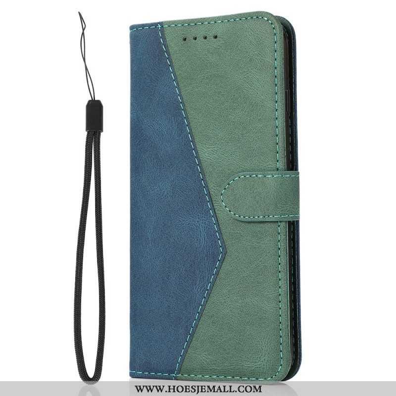 Folio-hoesje voor Samsung Galaxy A13 5G / A04s Tweekleurige Riem