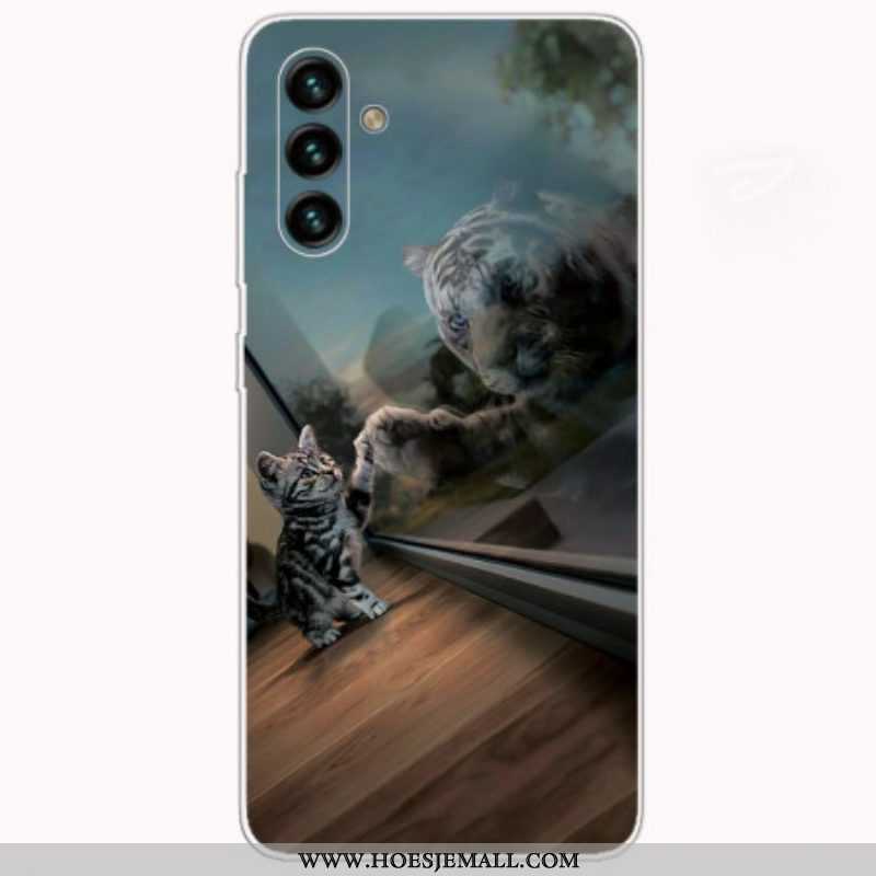 Hoesje voor Samsung Galaxy A13 5G / A04s String Safari Dieren