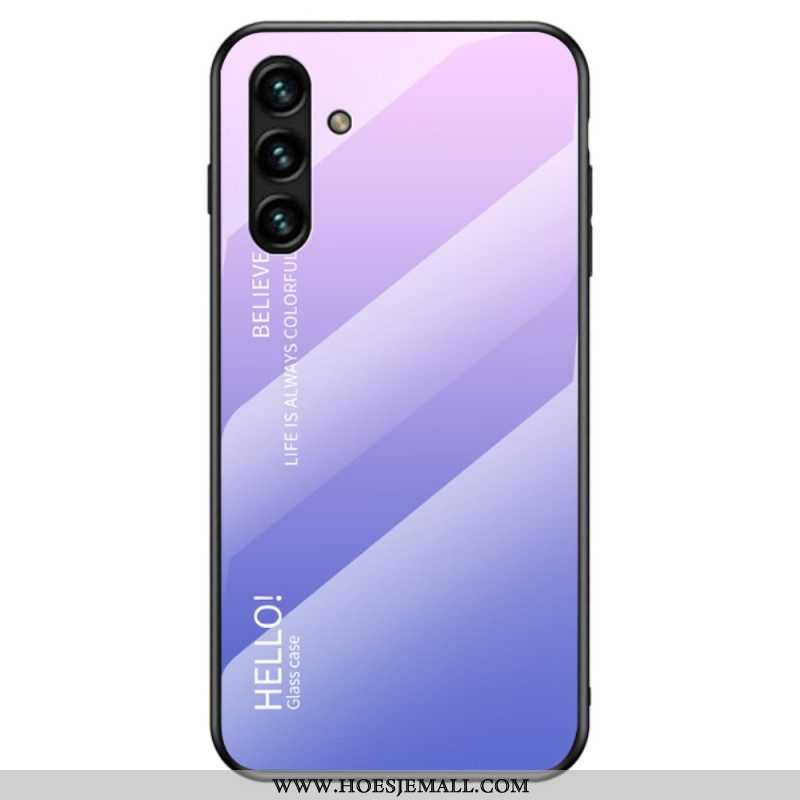 Hoesje voor Samsung Galaxy A13 5G / A04s Siliconen Gouden Randen