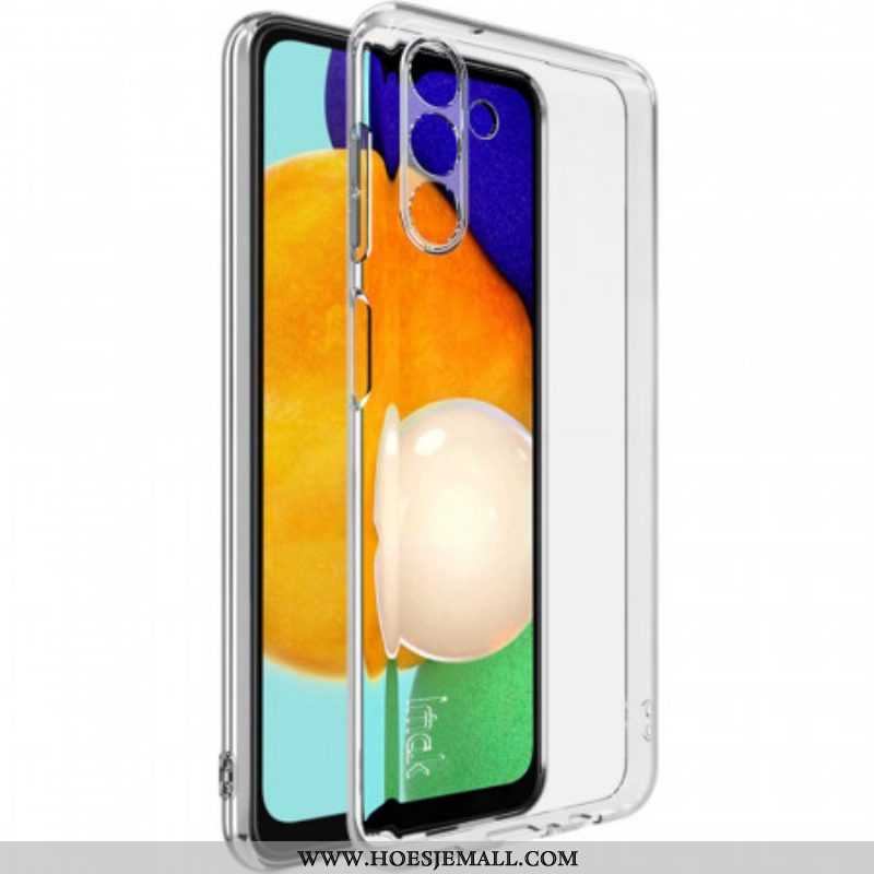 Hoesje voor Samsung Galaxy A13 5G / A04s Samsung Galaxy A14 5g / A14 Zwarte Rand Gehard Glas Screenp