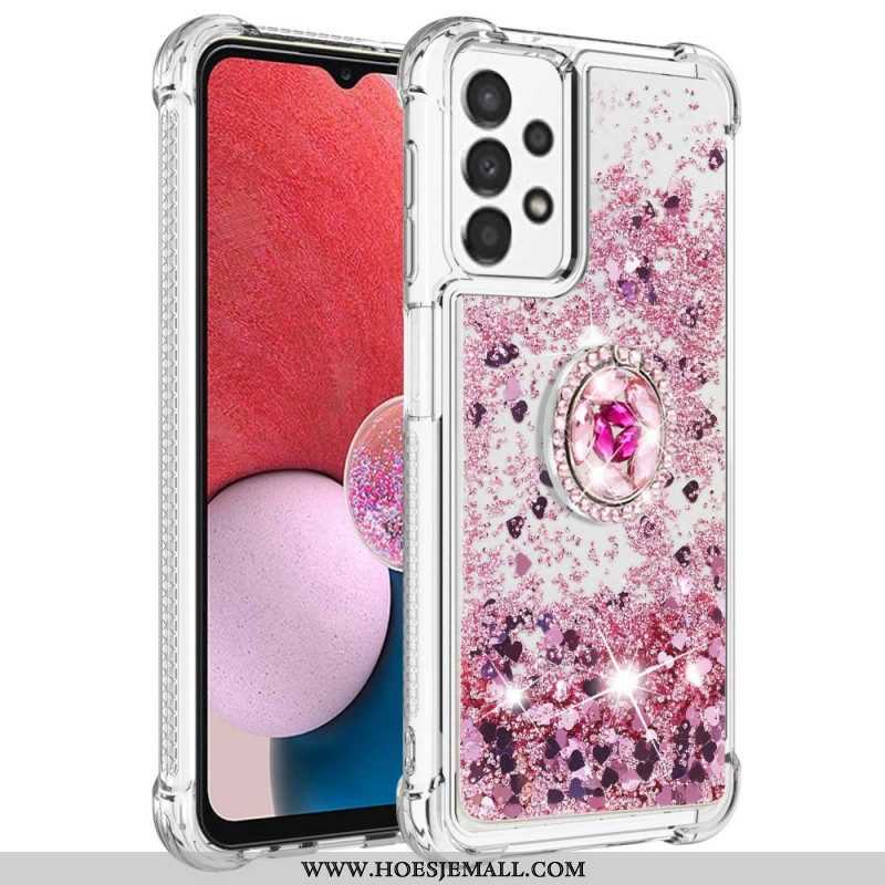 Hoesje voor Samsung Galaxy A13 Geborstelde Koolstofvezel