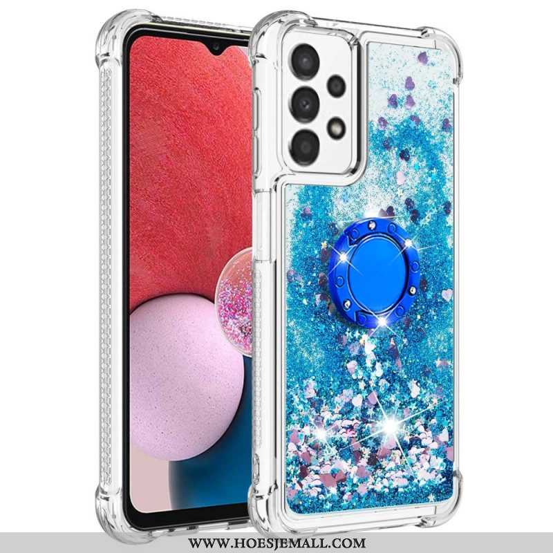 Hoesje voor Samsung Galaxy A13 Geborstelde Koolstofvezel