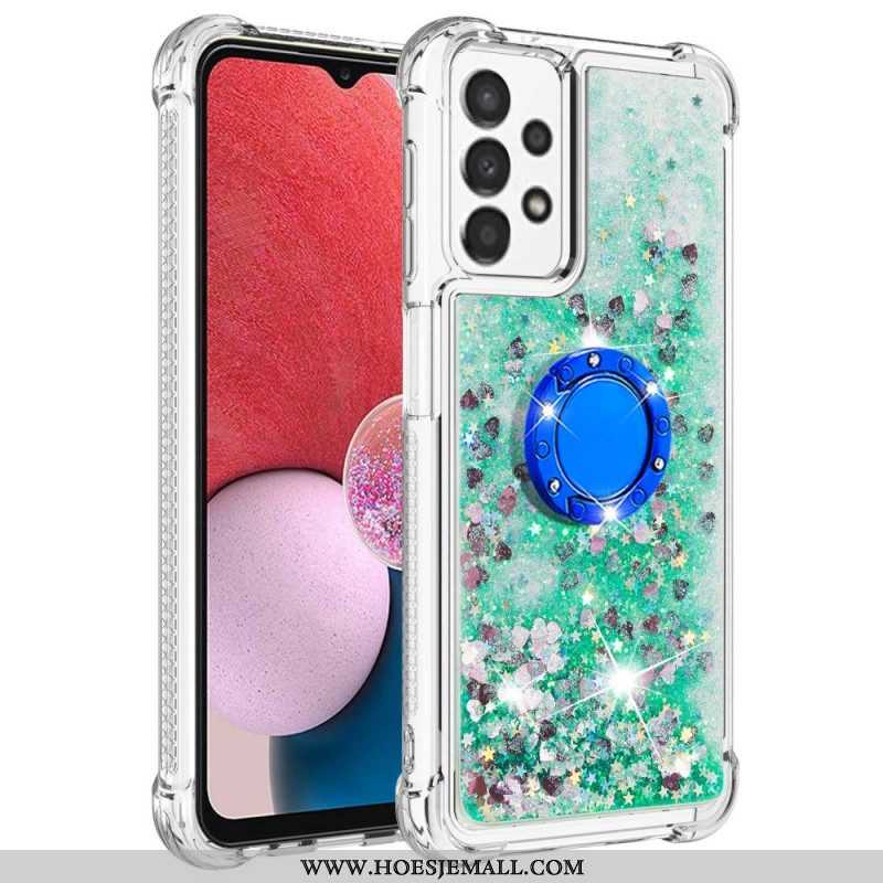 Hoesje voor Samsung Galaxy A13 Geborstelde Koolstofvezel