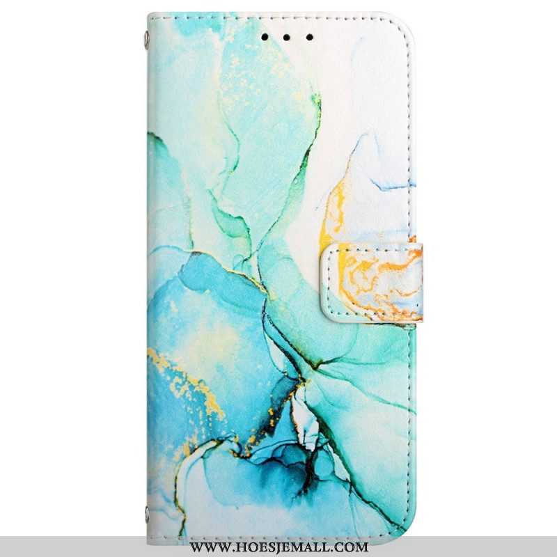 Folio-hoesje voor Samsung Galaxy A13 Met Ketting Imitatie Lakleer