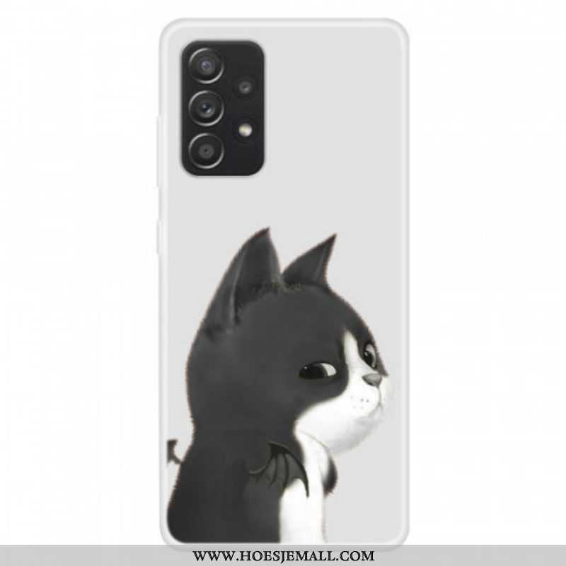 Hoesje voor Samsung Galaxy A13 Boom En Strappy Cat