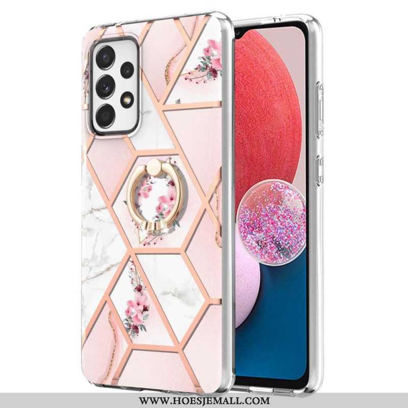 Hoesje voor Samsung Galaxy A13 Bloemen String Kat