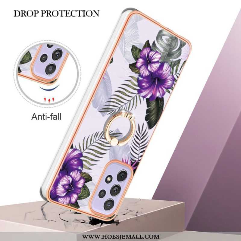 Hoesje voor Samsung Galaxy A13 Bloemen String Kat