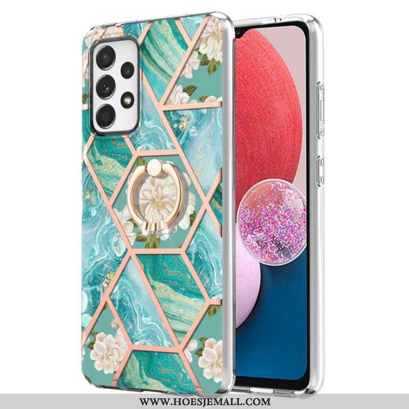 Hoesje voor Samsung Galaxy A13 Bloemen String Kat