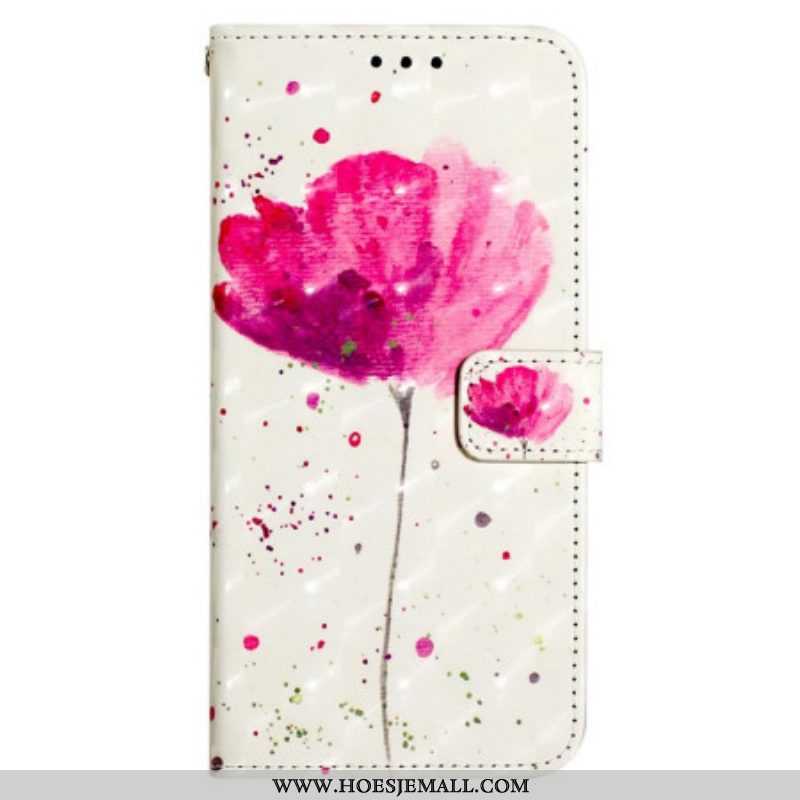 Hoesje Folio-hoesje voor Samsung Galaxy A13 Met Ketting Mat Kunstleer