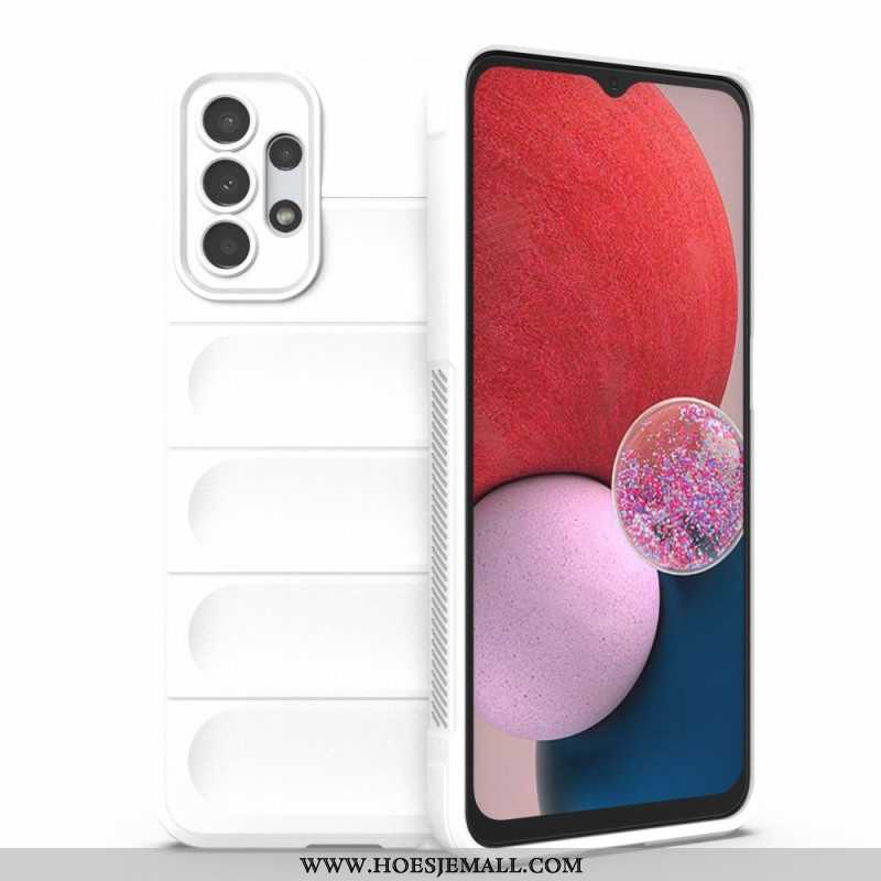 Hoesje voor Samsung Galaxy A13 Imitatielakleer Met Knoop