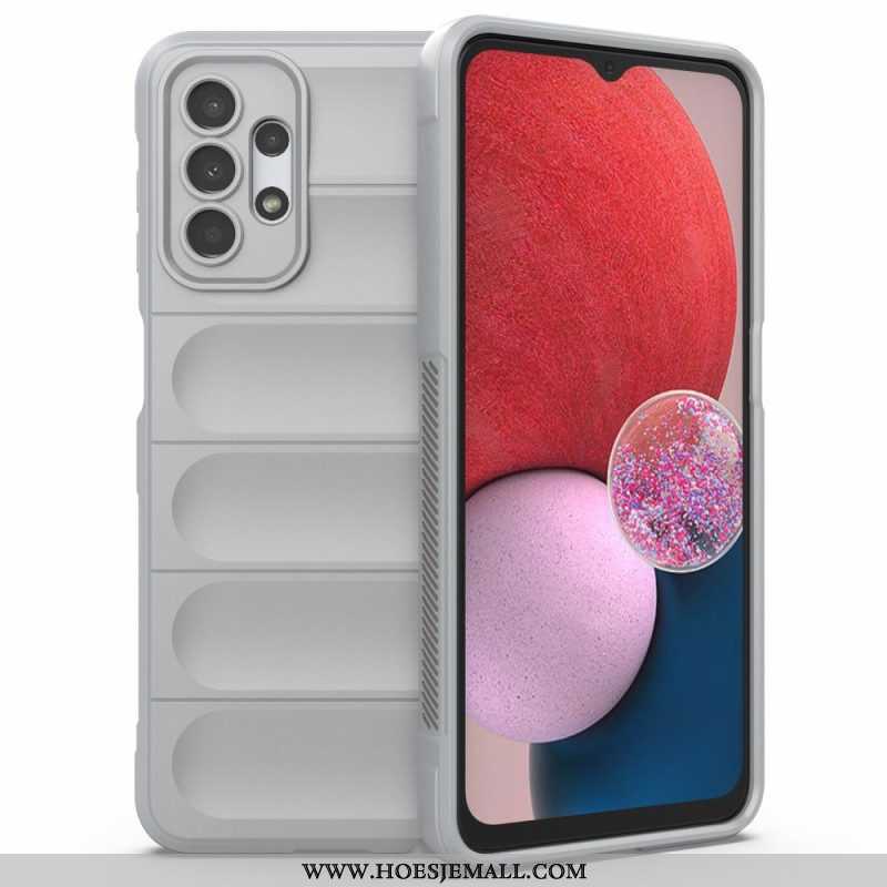 Hoesje voor Samsung Galaxy A13 Imitatielakleer Met Knoop