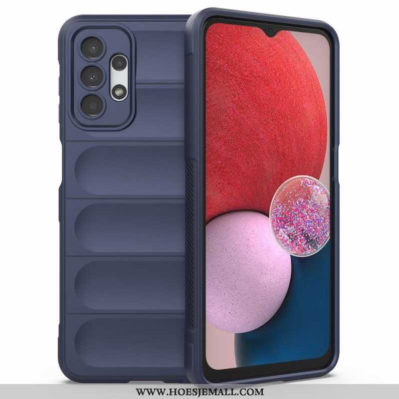 Hoesje voor Samsung Galaxy A13 Imitatielakleer Met Knoop