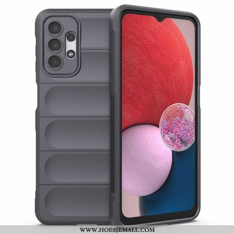 Hoesje voor Samsung Galaxy A13 Imitatielakleer Met Knoop