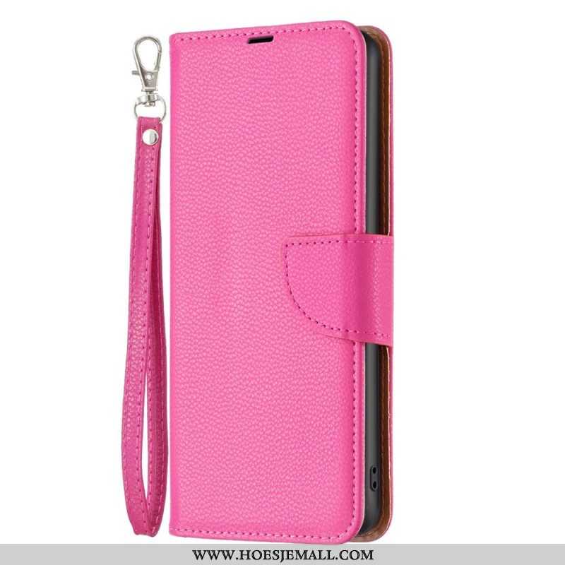 Folio-hoesje voor Samsung Galaxy A14 / A14 5G Met Ketting Schuine Riemsluiting