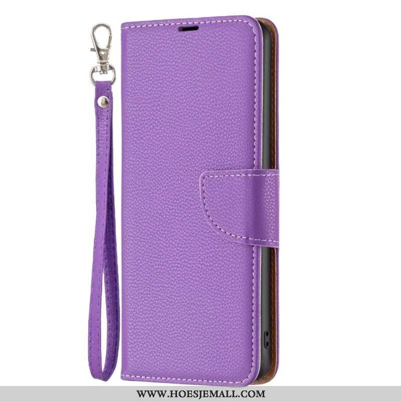 Folio-hoesje voor Samsung Galaxy A14 / A14 5G Met Ketting Schuine Riemsluiting