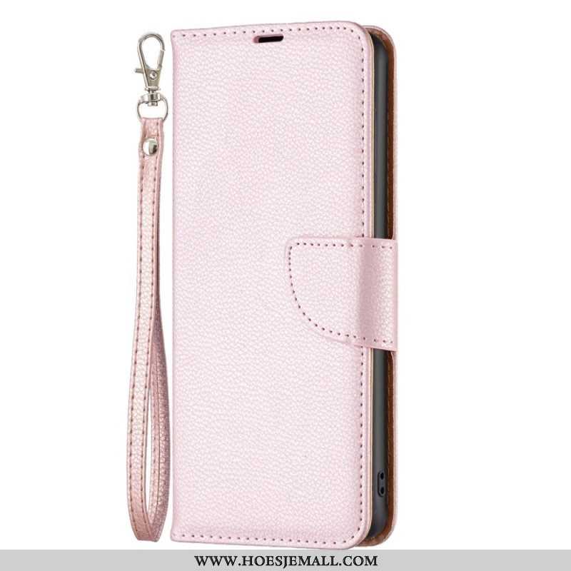 Folio-hoesje voor Samsung Galaxy A14 / A14 5G Met Ketting Schuine Riemsluiting