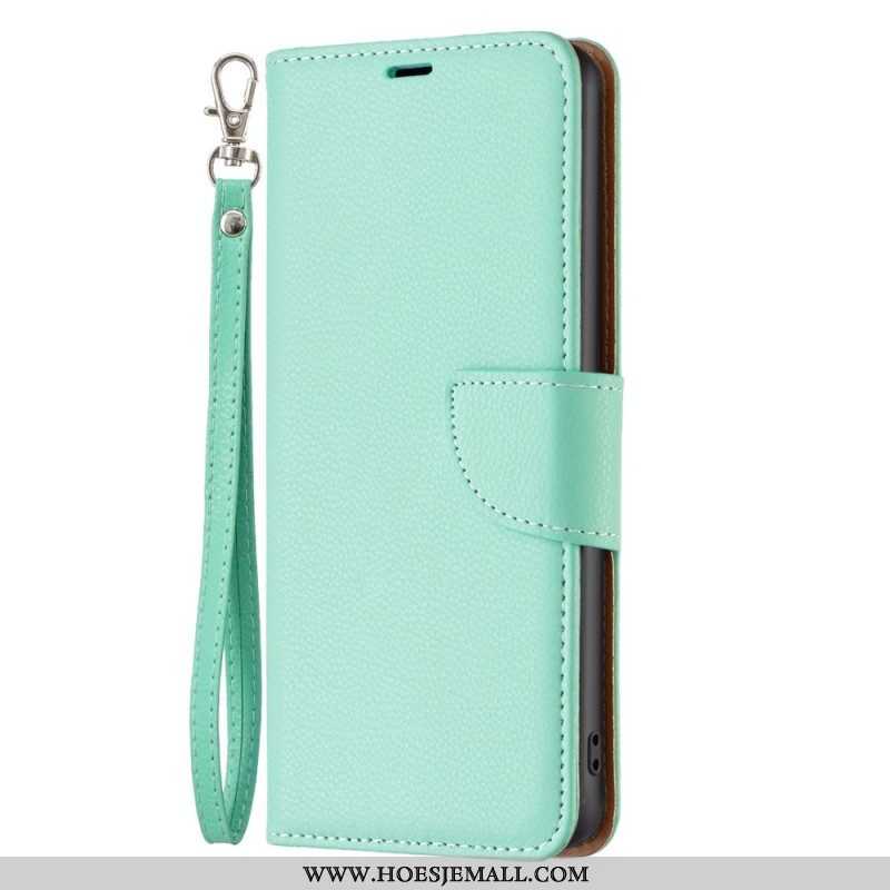 Folio-hoesje voor Samsung Galaxy A14 / A14 5G Met Ketting Schuine Riemsluiting