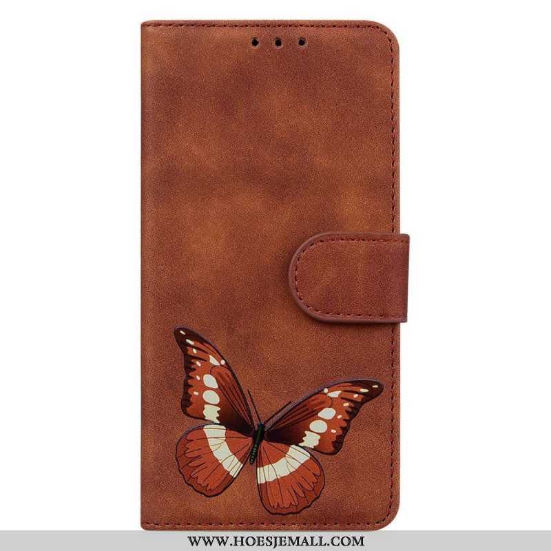 Flip Case voor Samsung Galaxy A14 / A14 5G Vlinder Ontwerp