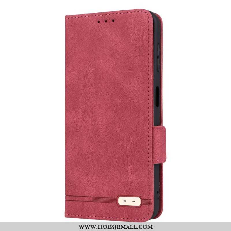 Bescherming Hoesje voor Samsung Galaxy A14 / A14 5G Folio-hoesje Leer Textuur