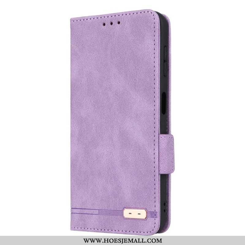 Bescherming Hoesje voor Samsung Galaxy A14 / A14 5G Folio-hoesje Leer Textuur