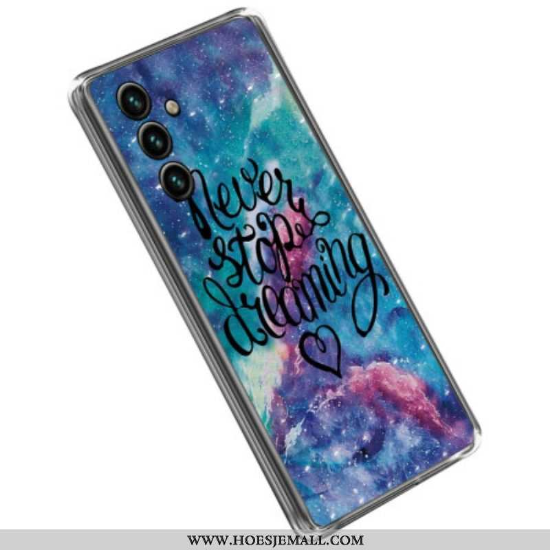 Hoesje voor Samsung Galaxy A14 / A14 5G Lychee-stijl Rfid Khazneh