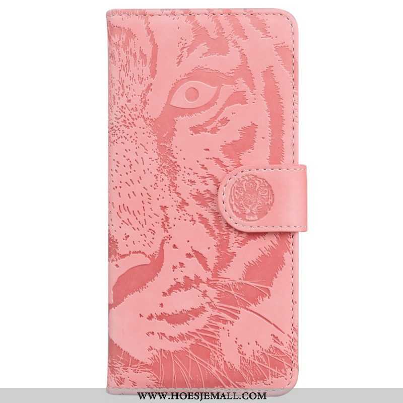 Folio-hoesje voor Samsung Galaxy A14 / A14 5G Tijger Print