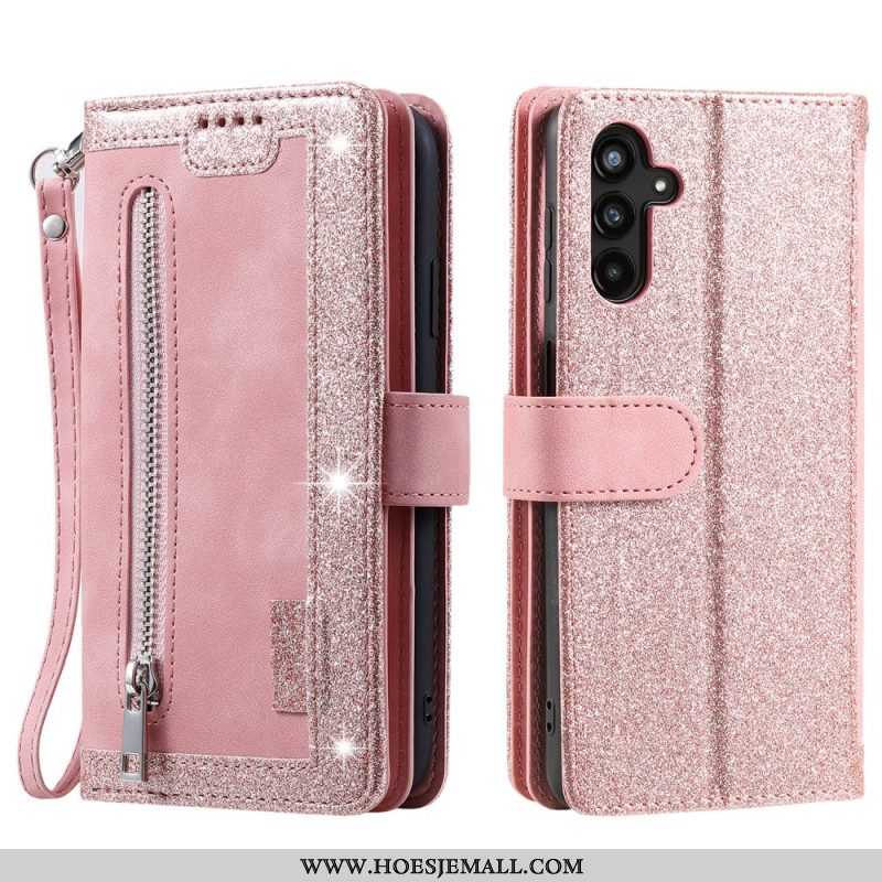 Folio-hoesje voor Samsung Galaxy A14 / A14 5G Portemonnee Tweekleurige Riem