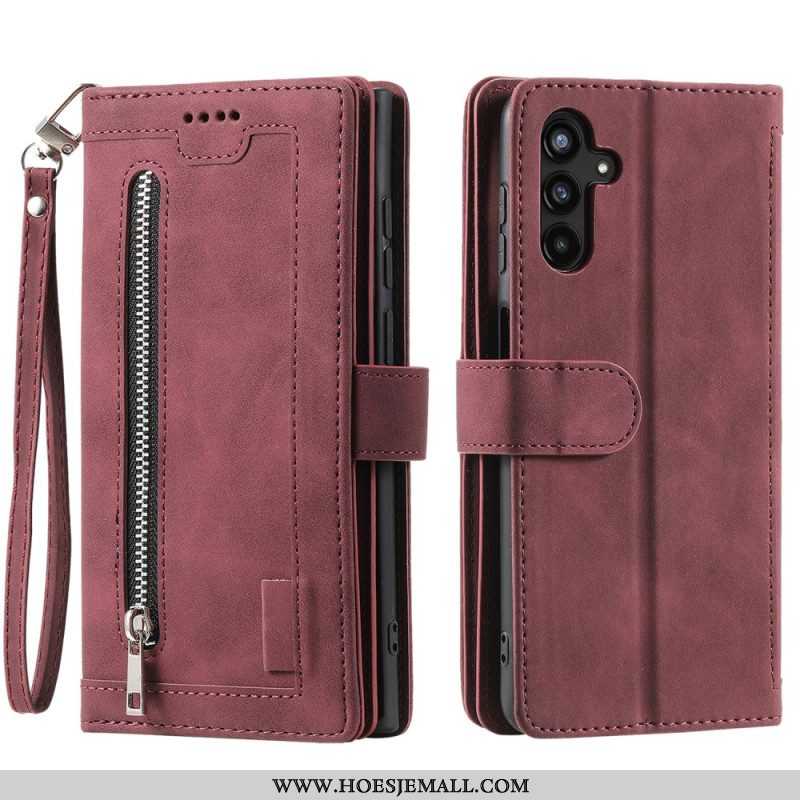 Folio-hoesje voor Samsung Galaxy A14 / A14 5G Portemonnee Tweekleurige Riem