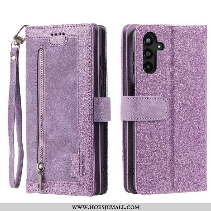 Folio-hoesje voor Samsung Galaxy A14 / A14 5G Portemonnee Tweekleurige Riem