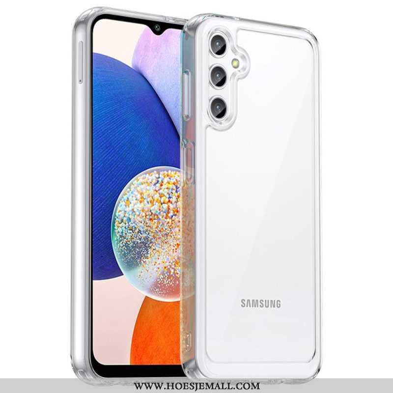 Hoesje voor Samsung Galaxy A14 / A14 5G Leer Textuur