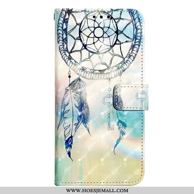 Folio-hoesje voor Samsung Galaxy A14 / A14 5G Met Ketting Verticale Caseneo