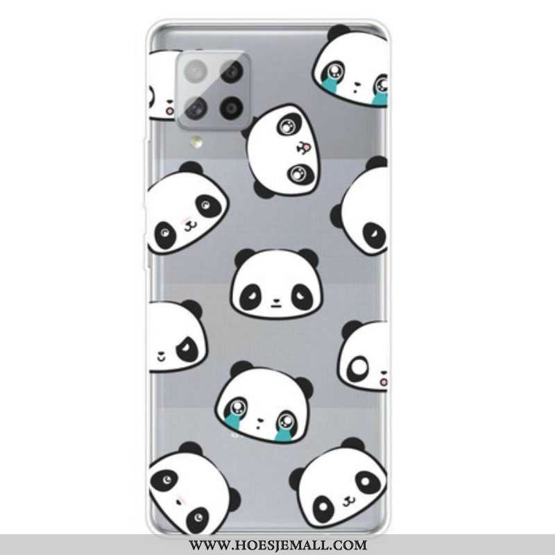 Hoesje voor Samsung Galaxy A42 5G Naadloze Sentimentele Panda's