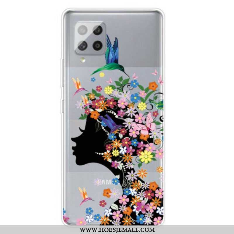 Hoesje voor Samsung Galaxy A42 5G Mooi Bloemhoofd