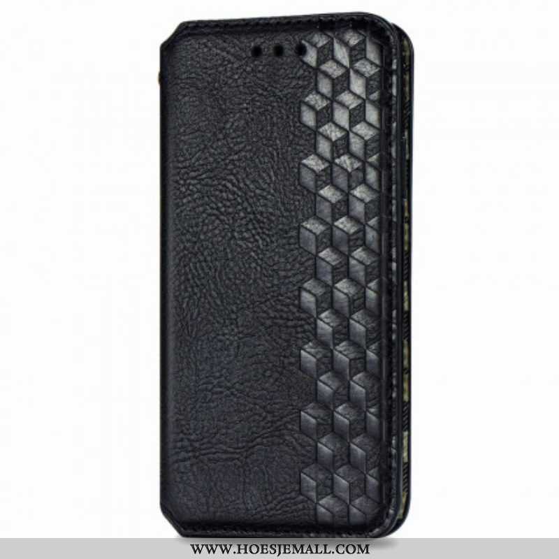 Bescherming Hoesje voor Samsung Galaxy A42 5G Folio-hoesje Leereffect Diamanttextuur