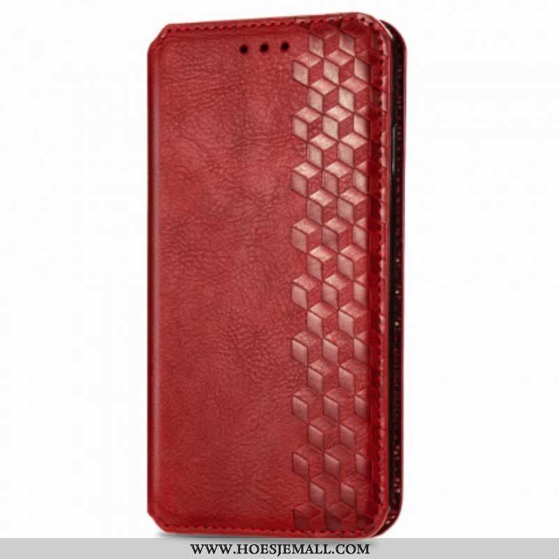 Bescherming Hoesje voor Samsung Galaxy A42 5G Folio-hoesje Leereffect Diamanttextuur