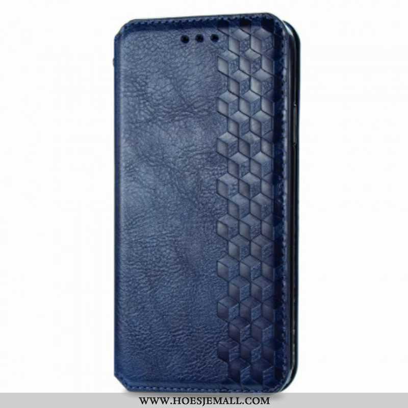 Bescherming Hoesje voor Samsung Galaxy A42 5G Folio-hoesje Leereffect Diamanttextuur