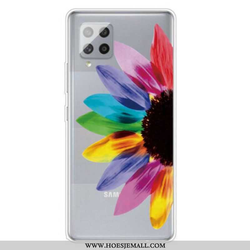 Hoesje voor Samsung Galaxy A42 5G Kleurrijke Bloem