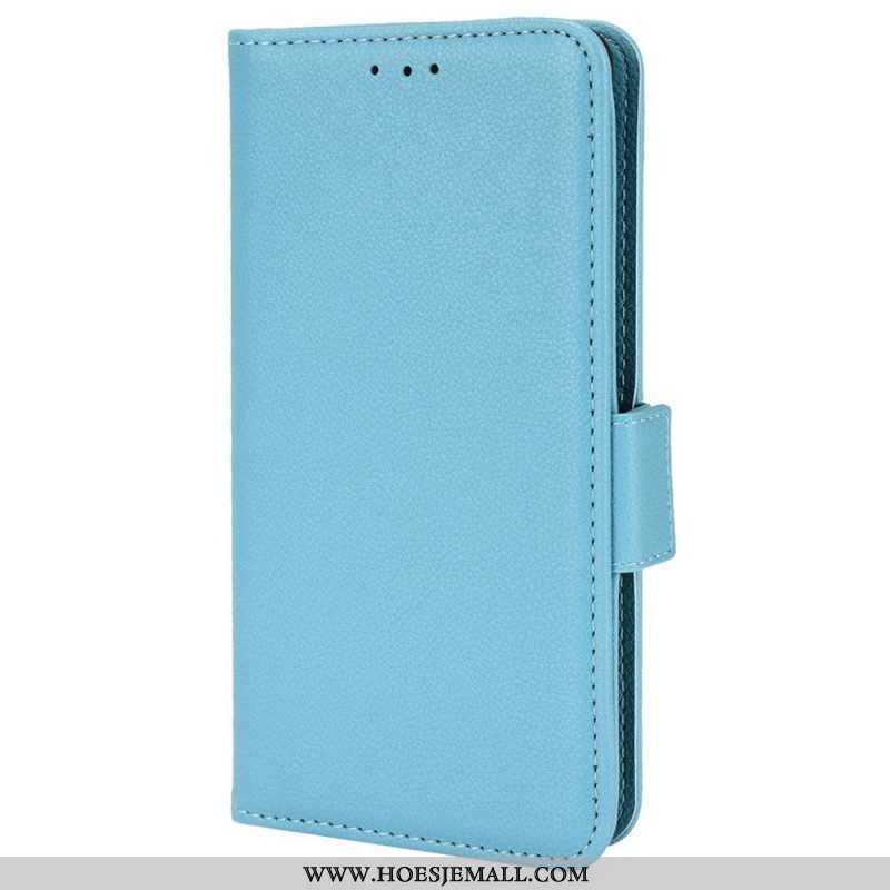 Leren Hoesje voor Samsung Galaxy A51 5G Folio-hoesje Flap Dubbele Nieuwe Kleuren