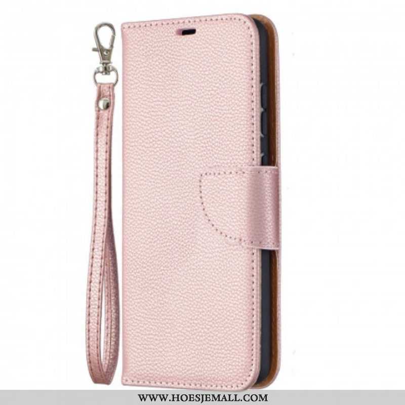 Folio-hoesje voor Samsung Galaxy A52 4G / A52 5G / A52s 5G Flip Case Lychee Rabat Schuin