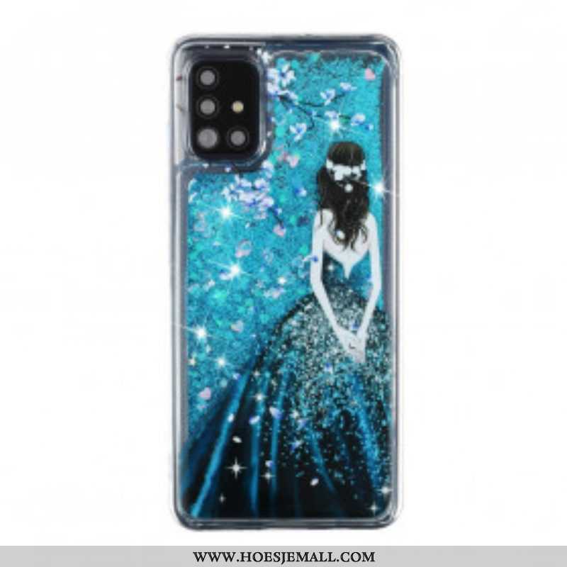 Hoesje voor Samsung Galaxy A52 4G / A52 5G / A52s 5G Vrouw Pailletten