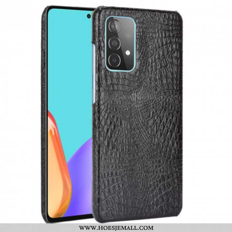 Hoesje voor Samsung Galaxy A52 4G / A52 5G / A52s 5G Krokodillenhuid-effect