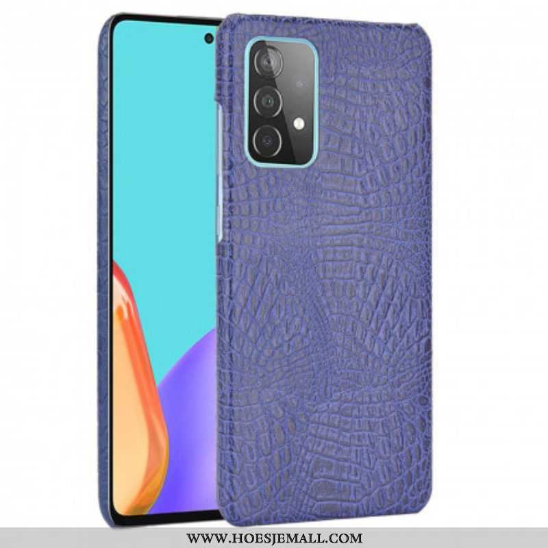 Hoesje voor Samsung Galaxy A52 4G / A52 5G / A52s 5G Krokodillenhuid-effect