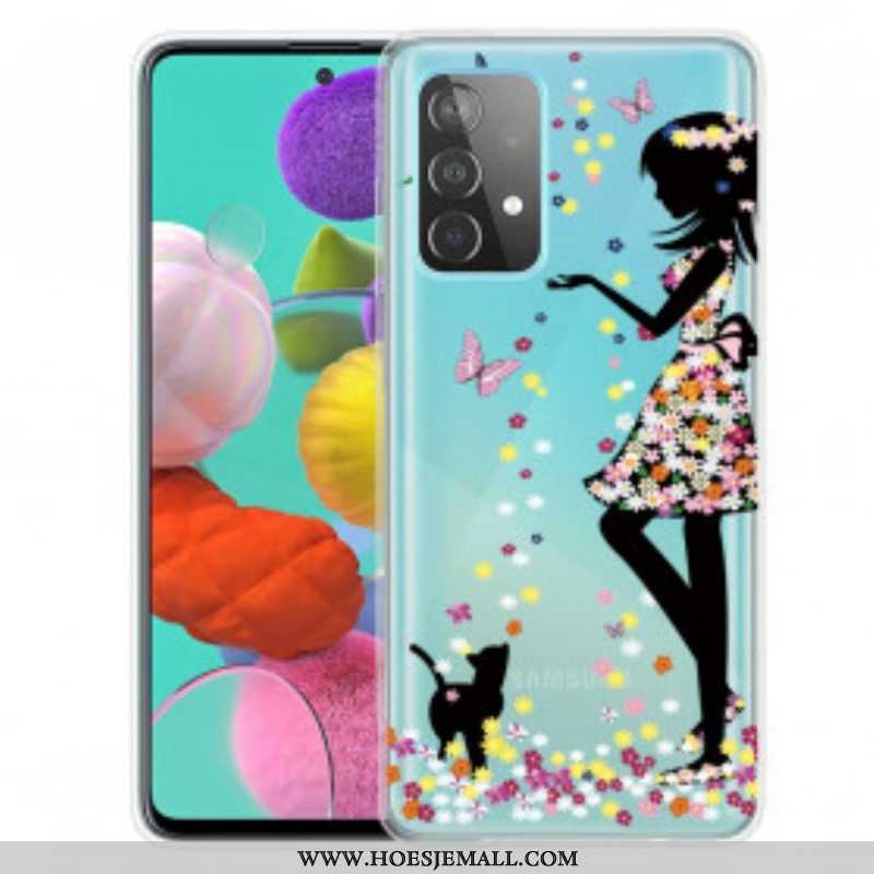 Hoesje voor Samsung Galaxy A52 4G / A52 5G / A52s 5G Mooi Bloemhoofd